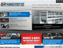 Tablet Screenshot of grfabrication.com